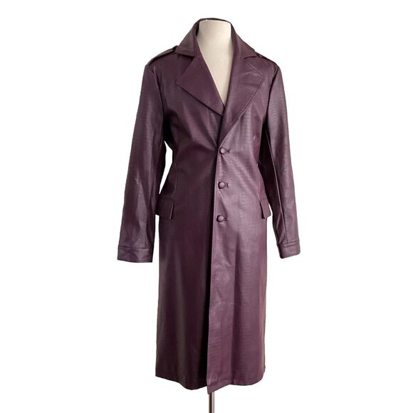 Joker Suicide Squad Purple Jacket Trench Coat Men Cosplay Hot Topic Jared Leto L - Picture 1 of 10